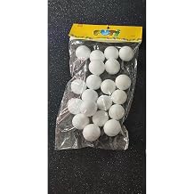 Puti K p k Top, 3 cm, 20'li Paket, Beyaz
