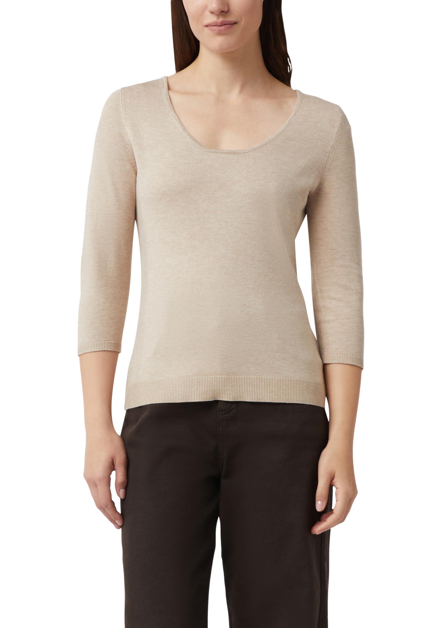 Comma Schmaler Feinstrickpullover aus Viskosemix