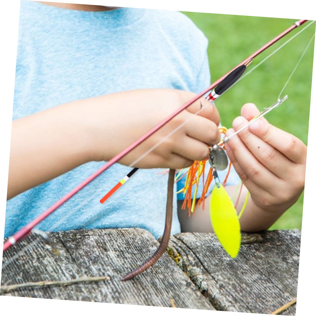 YARNOW 4 Set di Galleggianti da Pesca Pratici Galleggianti da Pesca in Mare Accattivanti per I Pescatori 12 Pezzi * 4