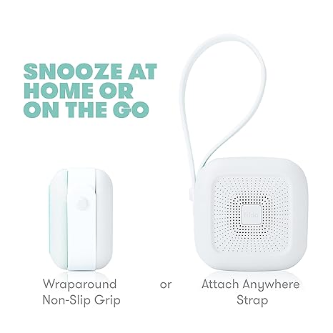 Compact in size and powered by batteries, the Frida Baby 2-in-1 Portable Sound Machine is easy to carry and can be securely attached to strollers or car seats. Whether you're at home or on the move, this convenient device is a practical solution for parents looking to create a peaceful environment that promotes relaxation and restful sleep for their little ones.