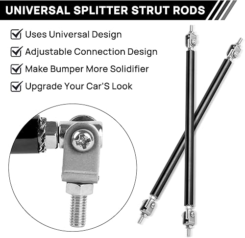Miniatura 4 de Varillas de soporte divisoras, varillas de puntal divisor universal de 7.87 pulgadas, barra de puntal de labio frontal ajustable, 2 piezas, difusor