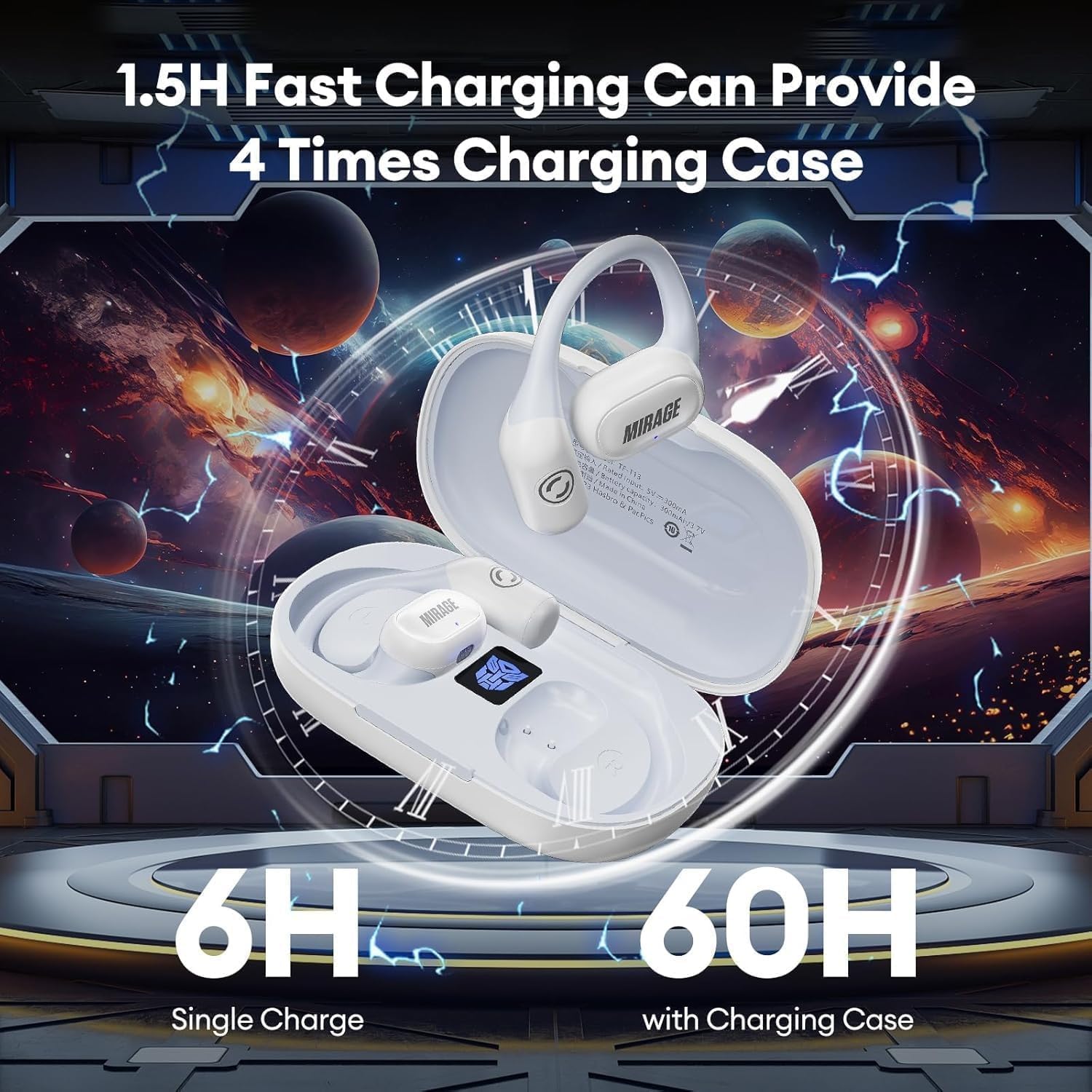Earbuds connected to a smartphone for clear calls