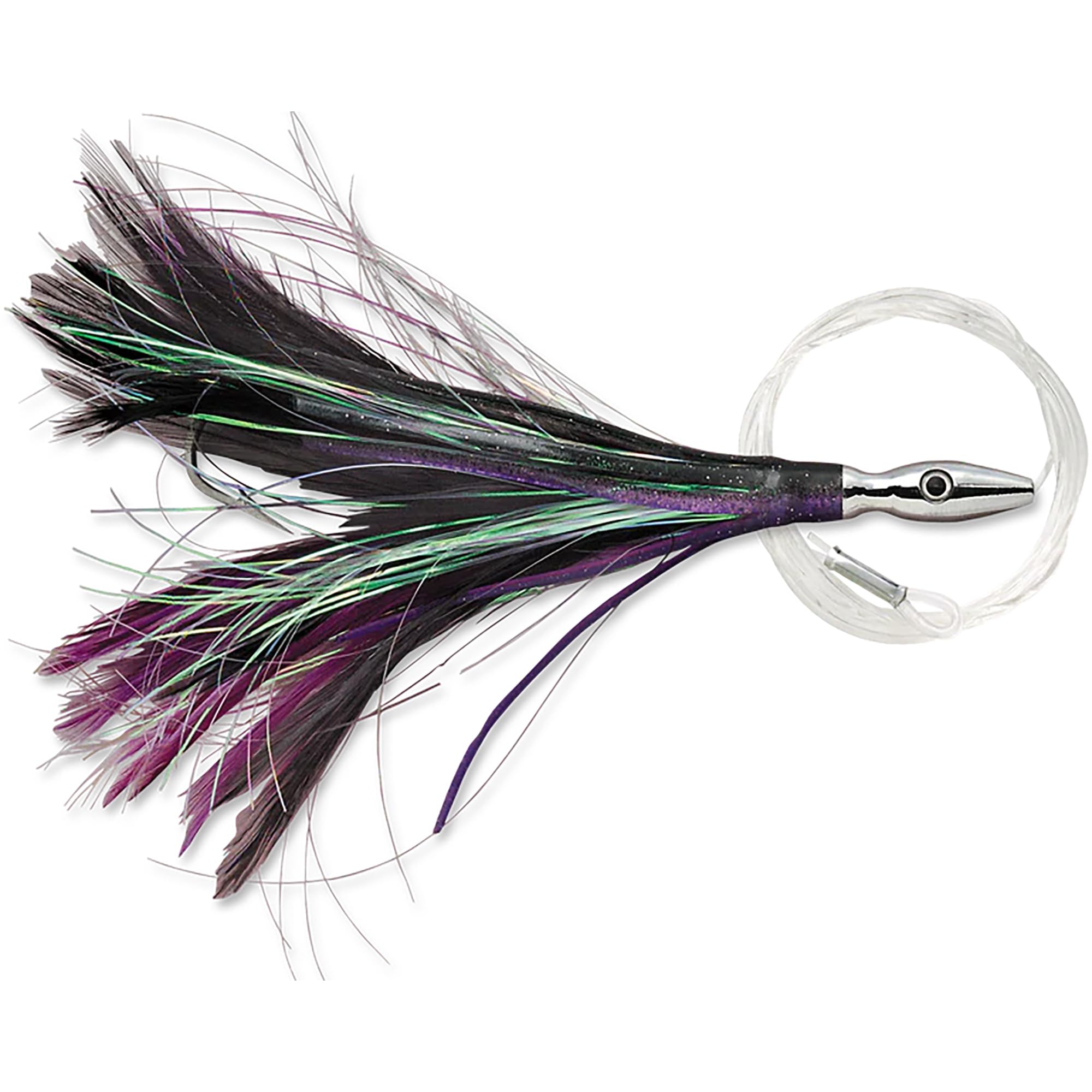 Williamson Flash Feather Rigged - 4" - Black/Purple