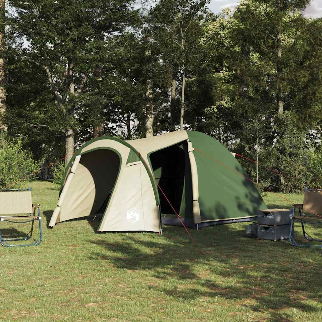 Namiot kopułowy zielony x x, wodoszczelny, wiatroszczelny, lekki, z otworem wentylacyjnym, dla 6 osób, w zestawie torba do przenoszenia, idealny na kemping, trekking, plażę i przygody na