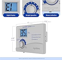 Vista 3 de Aprilaire 60 Controlador Digital Automático de Humidificador para Toda la Casa con Sensor de Temperatura Exterior para Humidificadores Aprilaire