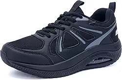 Tênis de caminhada feminino com suporte de arco atlético tênis de corrida ortopédico moderno para fascite plantar