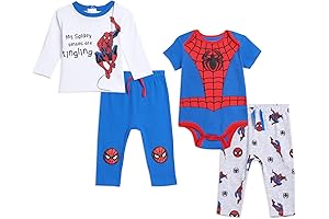 Marvel Spider-Man 4-Piece Layette Set for Newborns