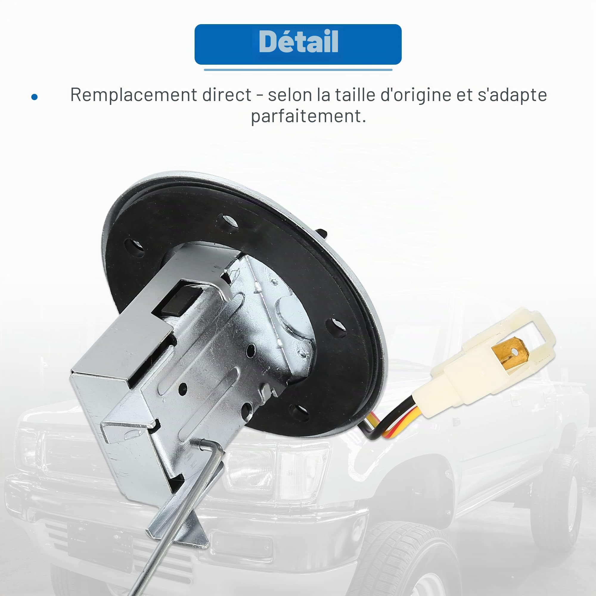 A ABSOPRO Capteur De Jauge De Carburant Pour Toyota Pickup 83-98 1PC | Couleur Argenté Noir, Matériel Métal Plastique, Dimension 30cm x 8cm, Numéro OE 83320-35120, Moteur 3.0L 2.4L