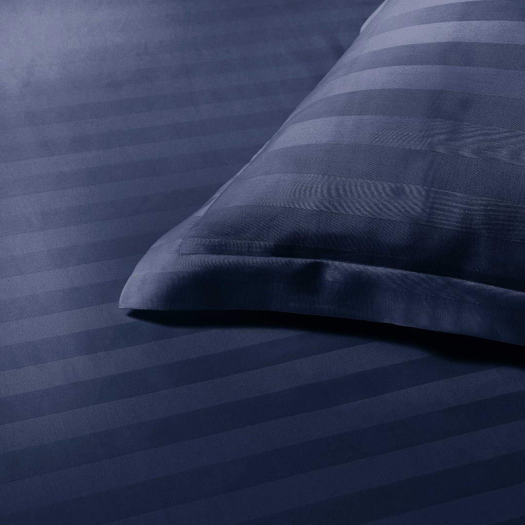 Papillon Bettwäsche Set, Satin, Navy, 140x200/220 + 60x70cm