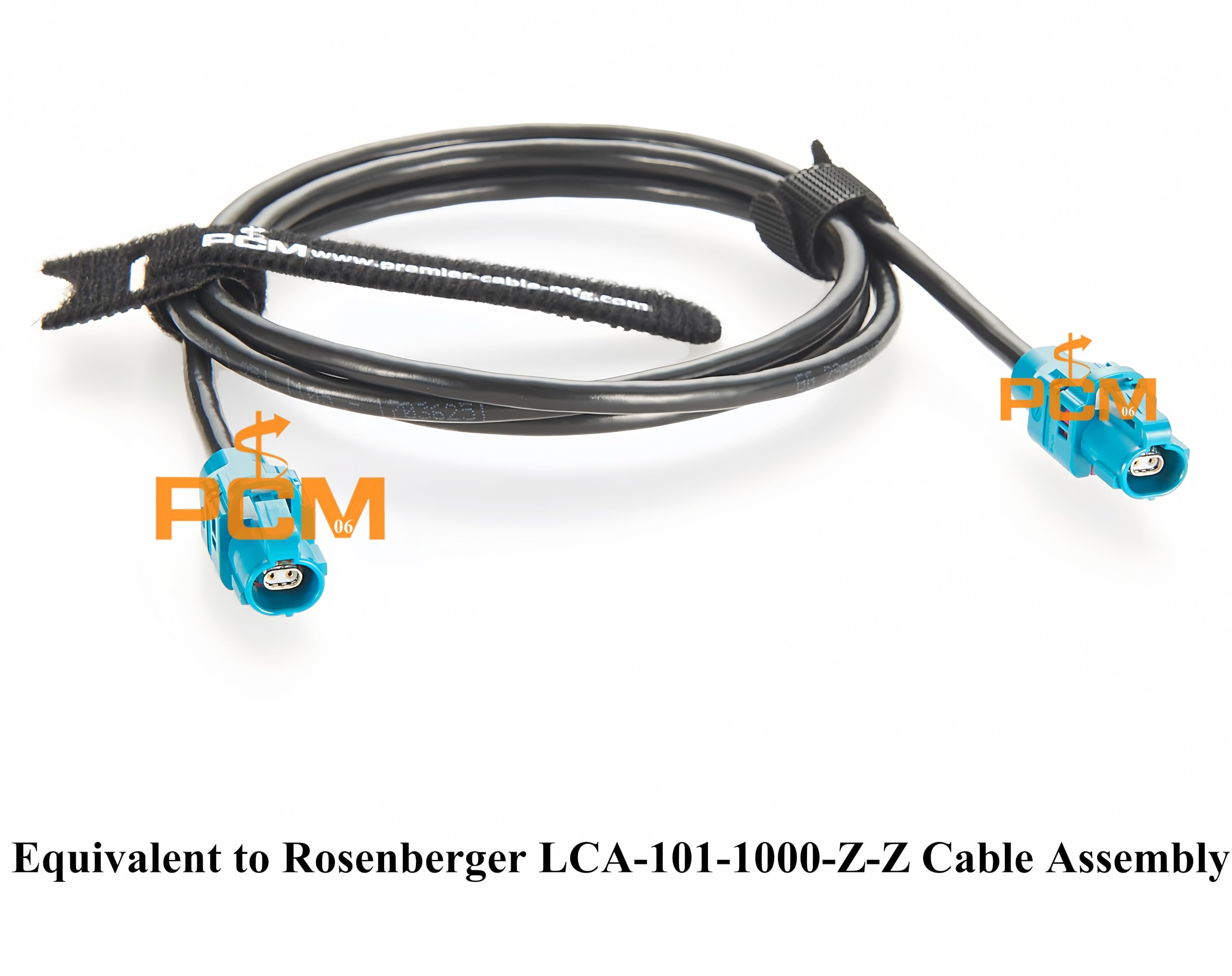 Rosenberger Fakra Connecteur d'antenne E6K10A-1CAZ5-Z H-MTD Automobile GPS RF Câble coaxial Assemblage 100/1000 BASE-T1 HMTD Câble d'extension LCA-101-1000-Z femelle vers femelle (0,5 m)
