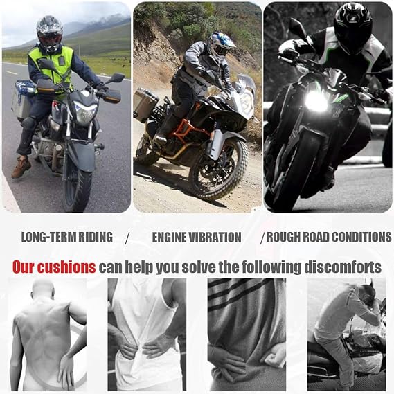 Motorcycle Seat Cushion for Yamaha Tmax 530 SX DX Tech max Tmax 560 Tmax560, Gel Motorcycle Seat Cushion Pain Relief for Long Rides Breathable Anti-Slip Ergonomic Design