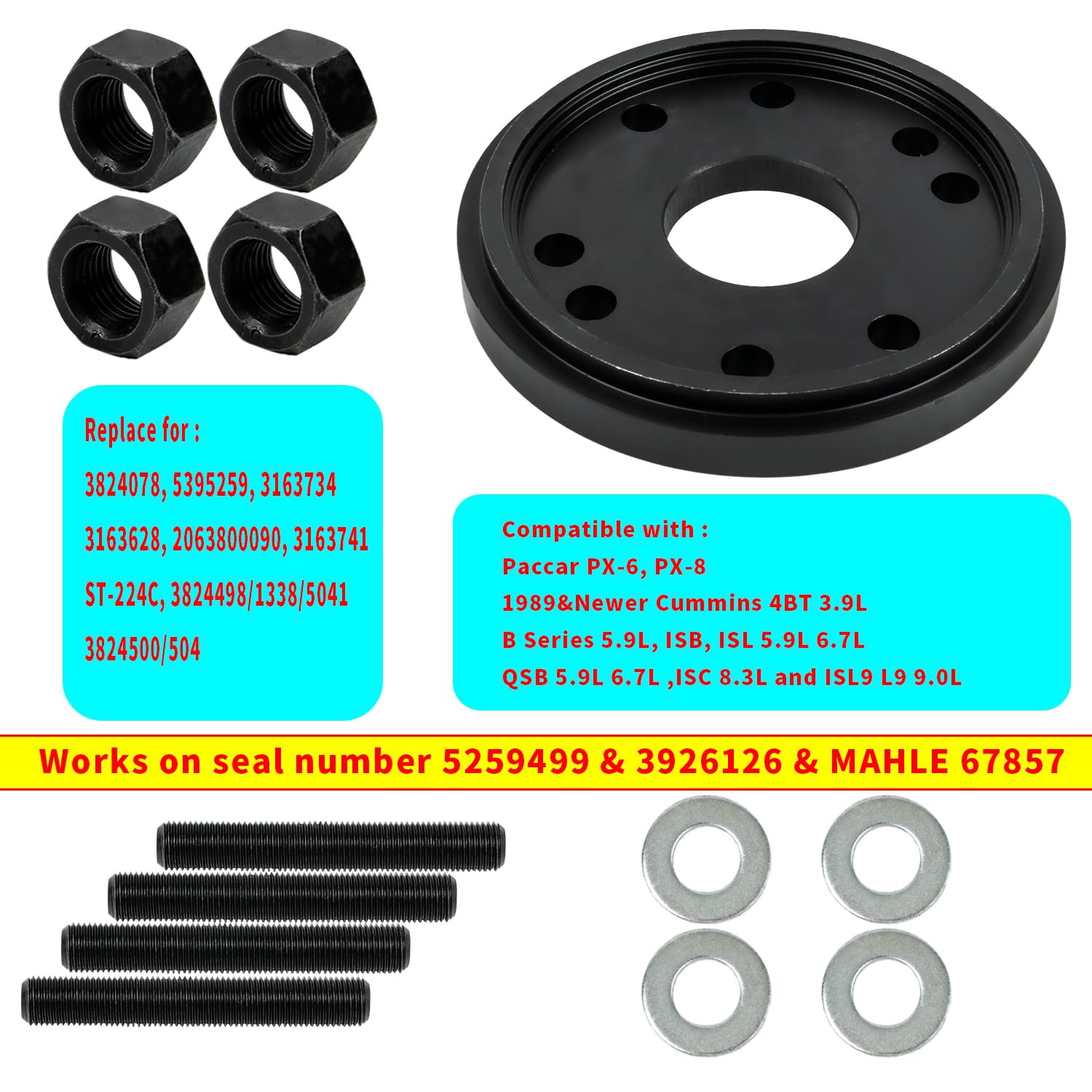 Amazon.com: Holdia Rear Crankshaft Seal & Wear Sleeve