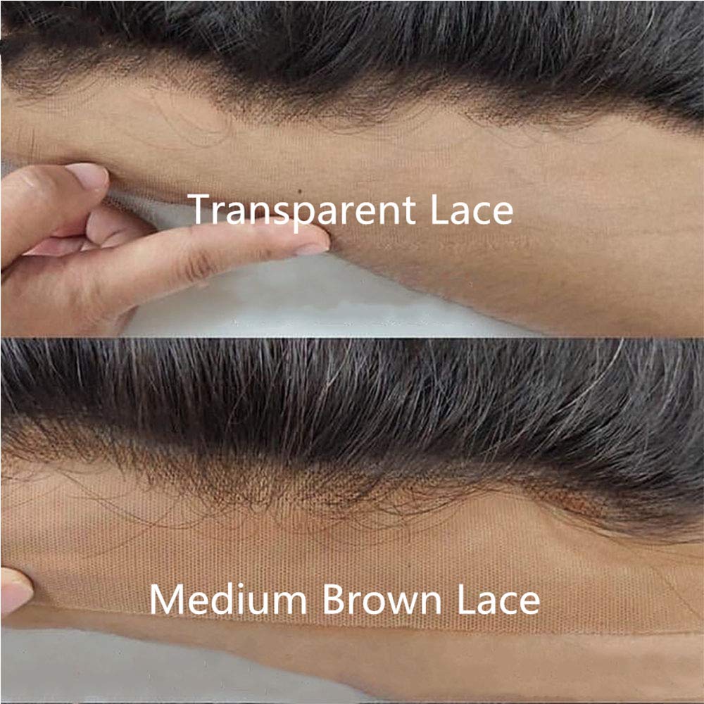 Highlight 4/27 Body Wave HD Transparent Lace Front Wigs Human Hair Pre Plucked 13X6 Deep Part 150% Density Brazilian Remy Hair Wigs With Baby Hair Natural Hairline Bleached Knots 16 Inch