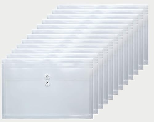 Miniatura 2 de FANWU Sobres expandibles de plástico tamaño legal con cierre de lazo de cuerda, expansión de 1-14 pulgadas, carga lateral, carpetas de archivos