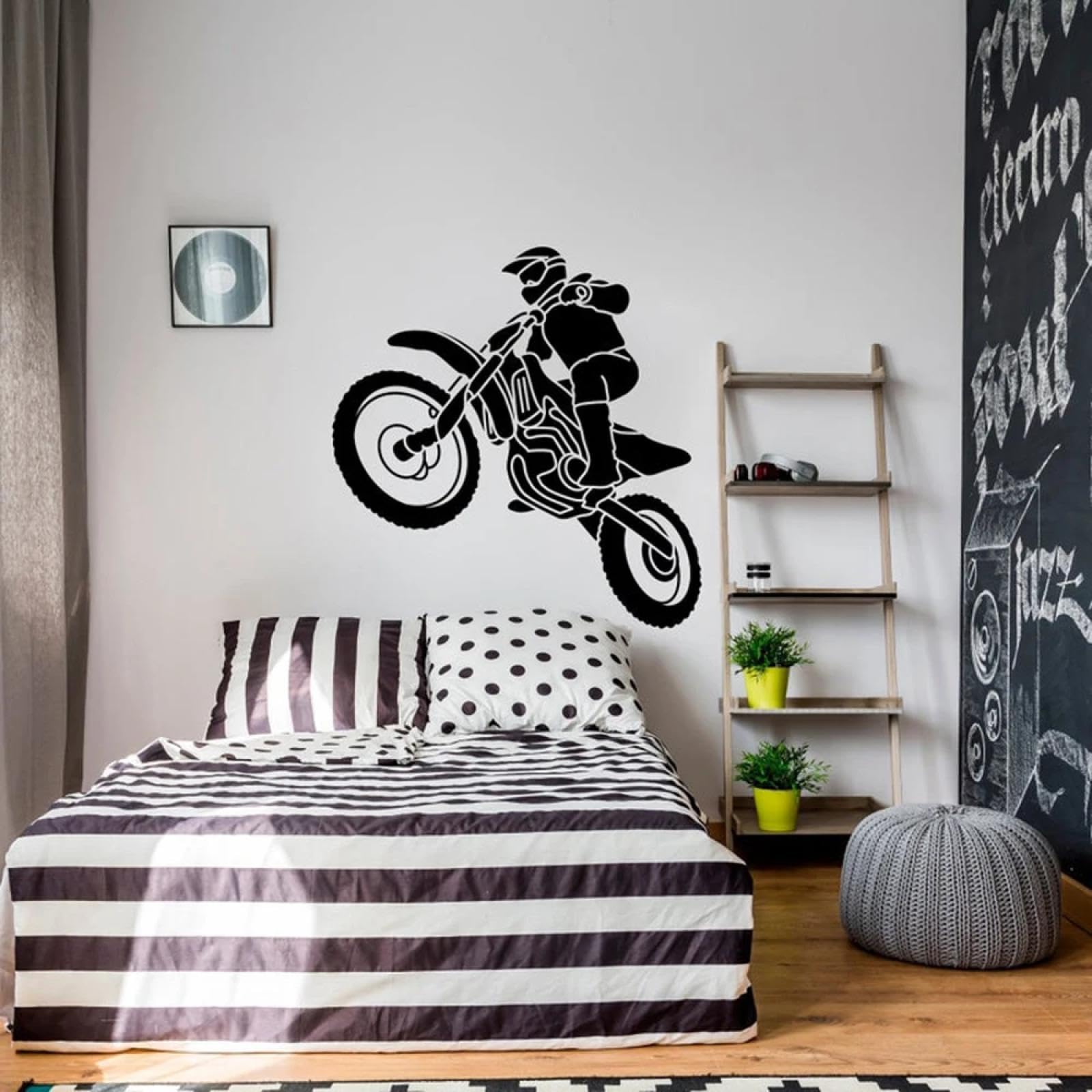 WEIMEIJIE Off-Road Motorcycle wall Stickers, Motorcycle B, Extreme Sports Off-Road Motorcycle, boy and Teenager Room wall Stickers