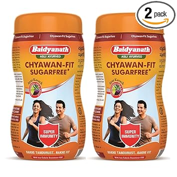 Baidyanath Chyawan fit Sugar Free Chyawanprash, Natural, 1000 g, Pack of 2