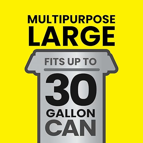 Miniatura 5 de Bolsas de basura grandes Glad ForceFlex extra fuertes con cordón para exteriores C07613 Negro 1 1