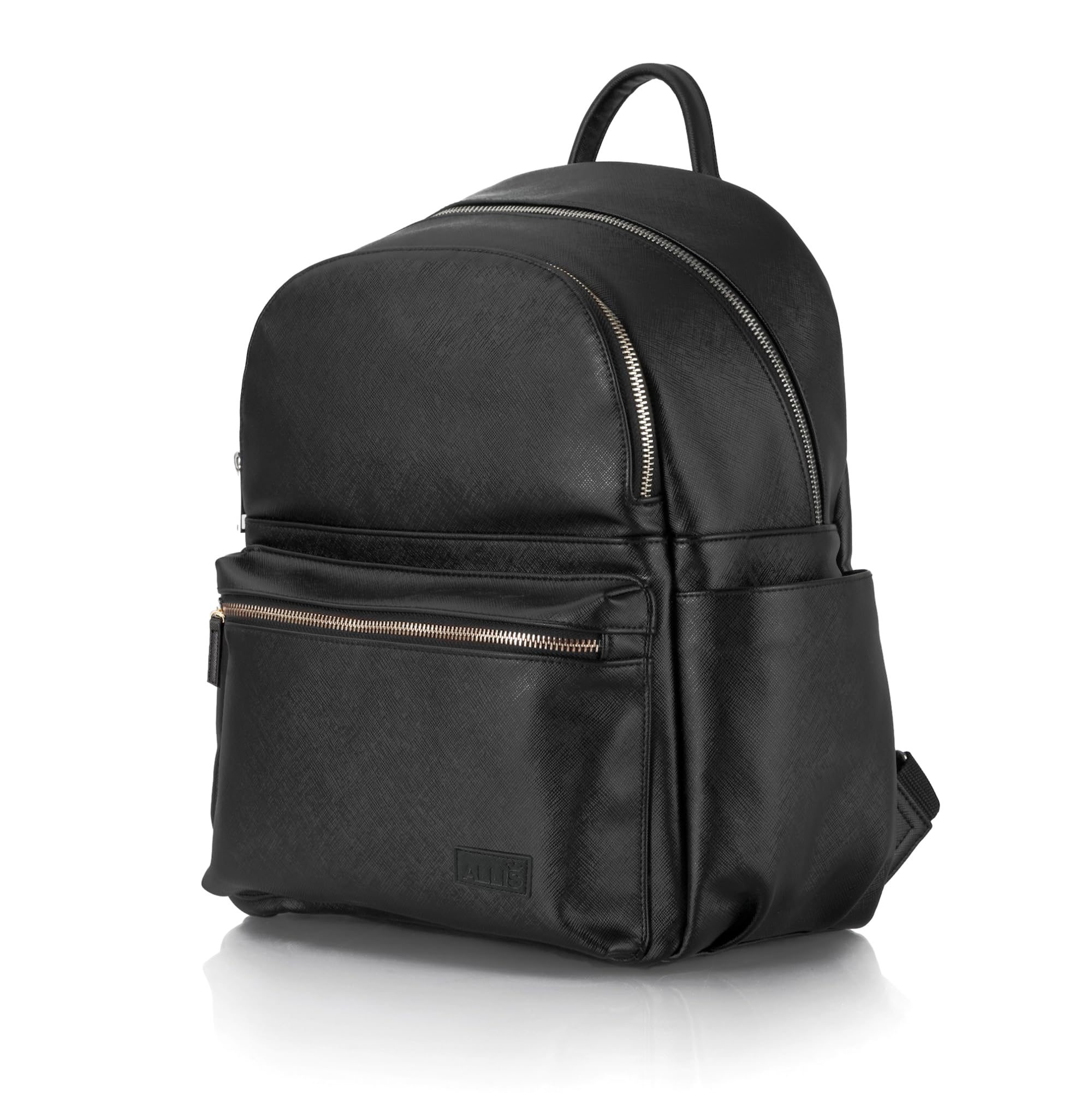 Allis Baby Changing Bag Backpack Large Nappy Bag for Mom and Dad, Diaper Bags with Travel Changing Mat - Black