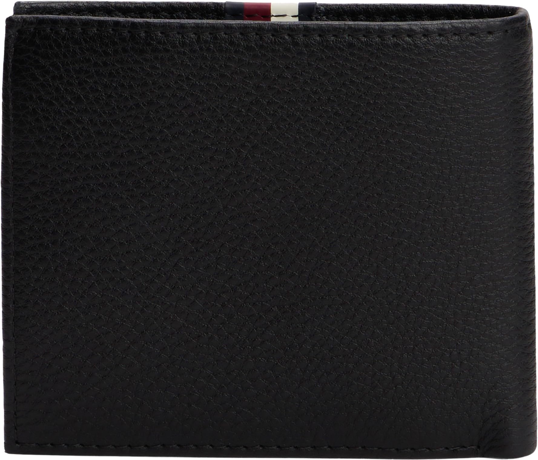 Tommy Hilfiger Herren Geldbeutel Flap and Coin aus Leder, Schwarz (Black), Einheitsgröße