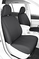 Vista 23 de CalTrend Front Buckets Seats, Faux Leather Seat Covers for 2012-2014 Nissan Cube Beige Beige Insert with Black Trim
