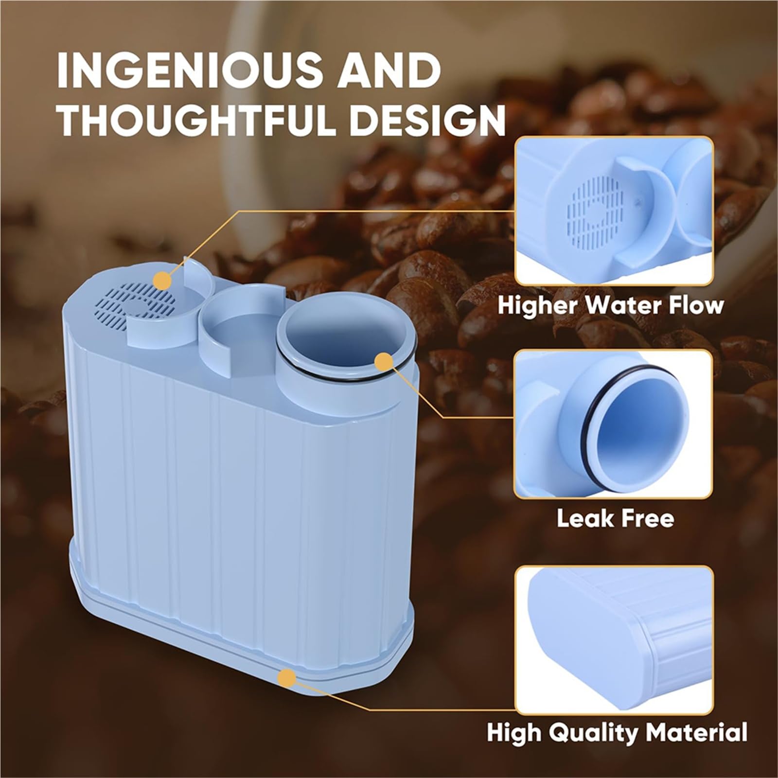 Compatibile con la cartuccia decalcificante del filtro dell'acqua di ricambio for macchina da caffè Philips Saeco AquaClean CA6903 CA6907(D)