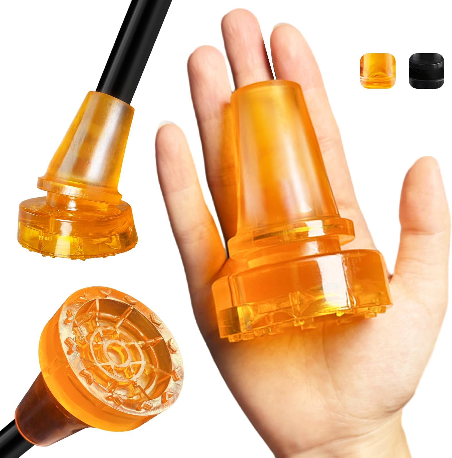 Crutch Tips Heavy Duty Replacement Rubber Cane,Hiking