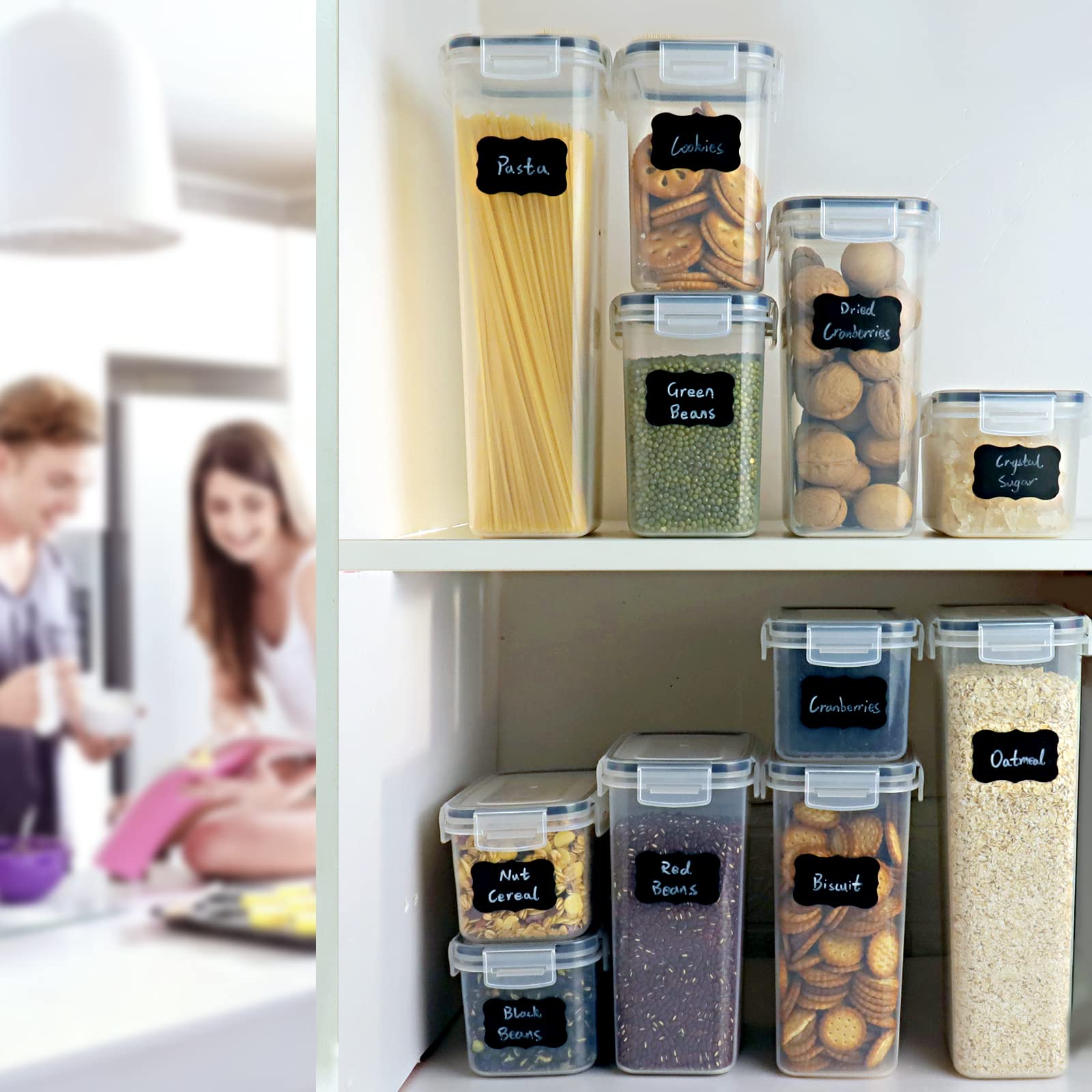 1,6L Vorratsdosen Set - Luftdicht & Mottensicher Für Küche & Vorratsschrank