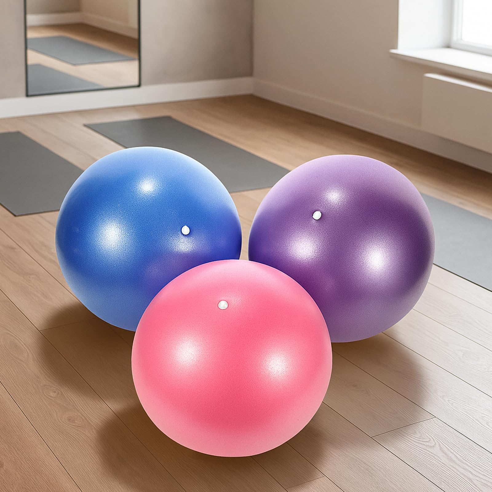 GOGO 10 sztuk niestandardowych piłek pilates mini piłka do ćwiczeń, spersonalizowana piłka do jogi 23 cm dla stabilności równowagi barre rozciąganie rdzenia