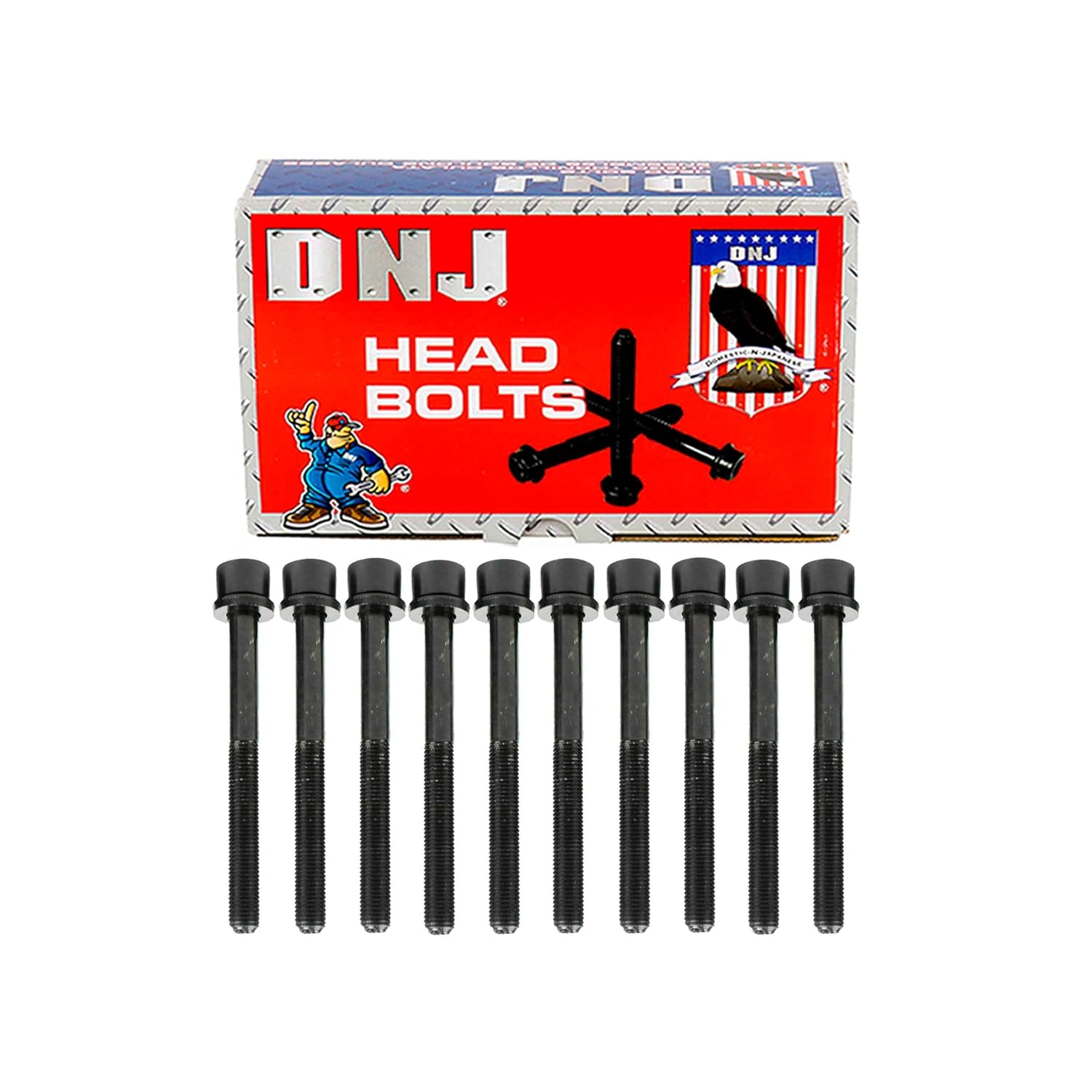 DNJ HBK319 Head Bolt Kit for 1998-2008 Daewoo, Isuzu, Suzuki Amigo, Forenza, Leganza 2.0L-2.2L L4 16V DOHC 2198cc