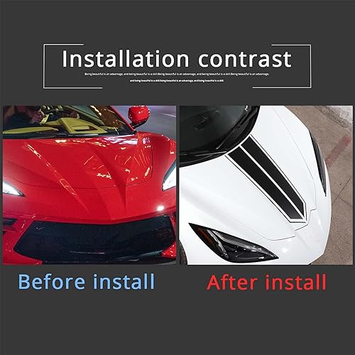 Miniatura 6 de Calcomanías decorativas para la parte superior de la puerta trasera y trasera, 5 unidades, compatibles con Corvette C8 Stingray 2020-2023,