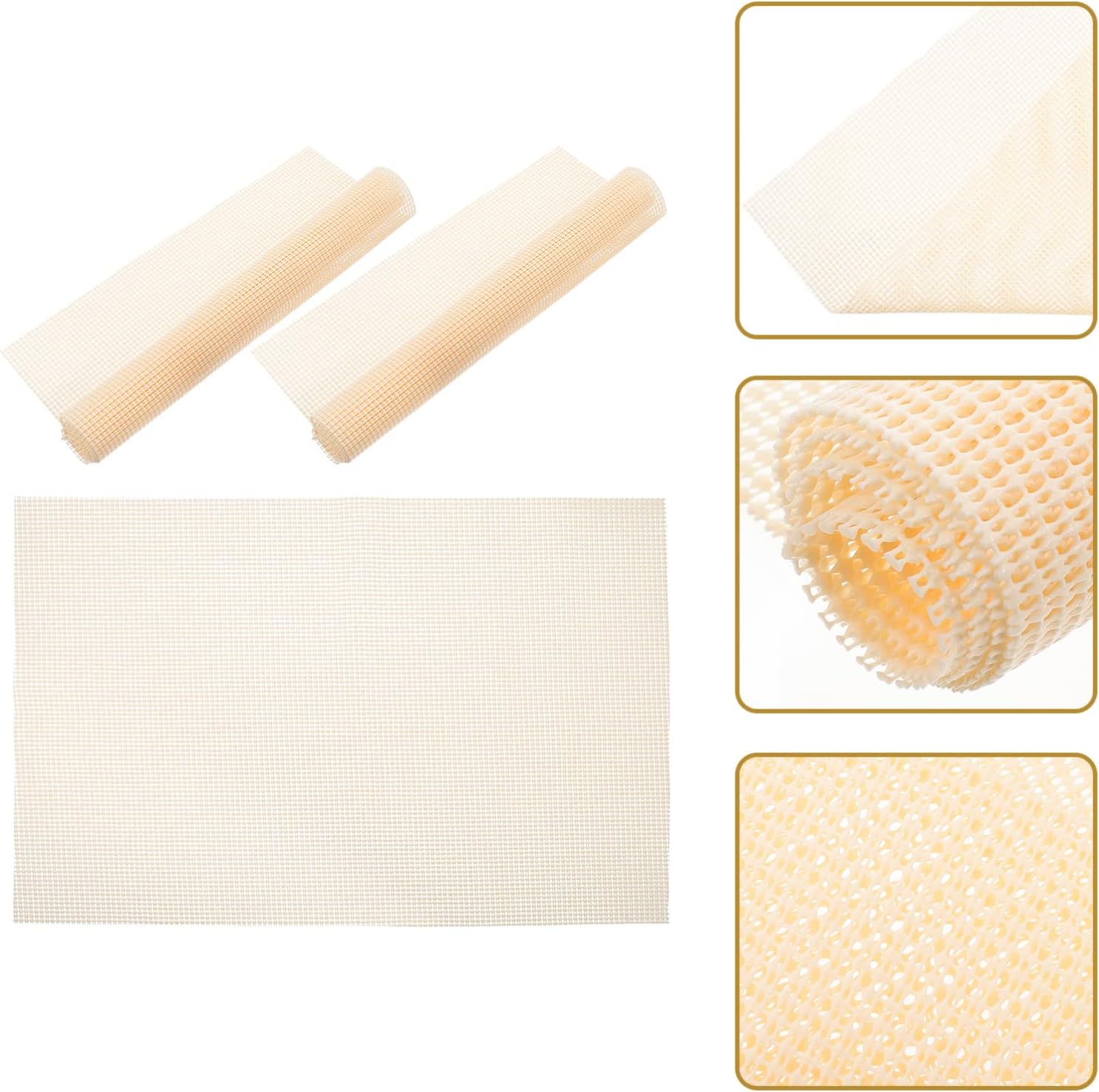Anti Slip Silicone Carpet Grippers 3pcs Cuttable Mat Pads