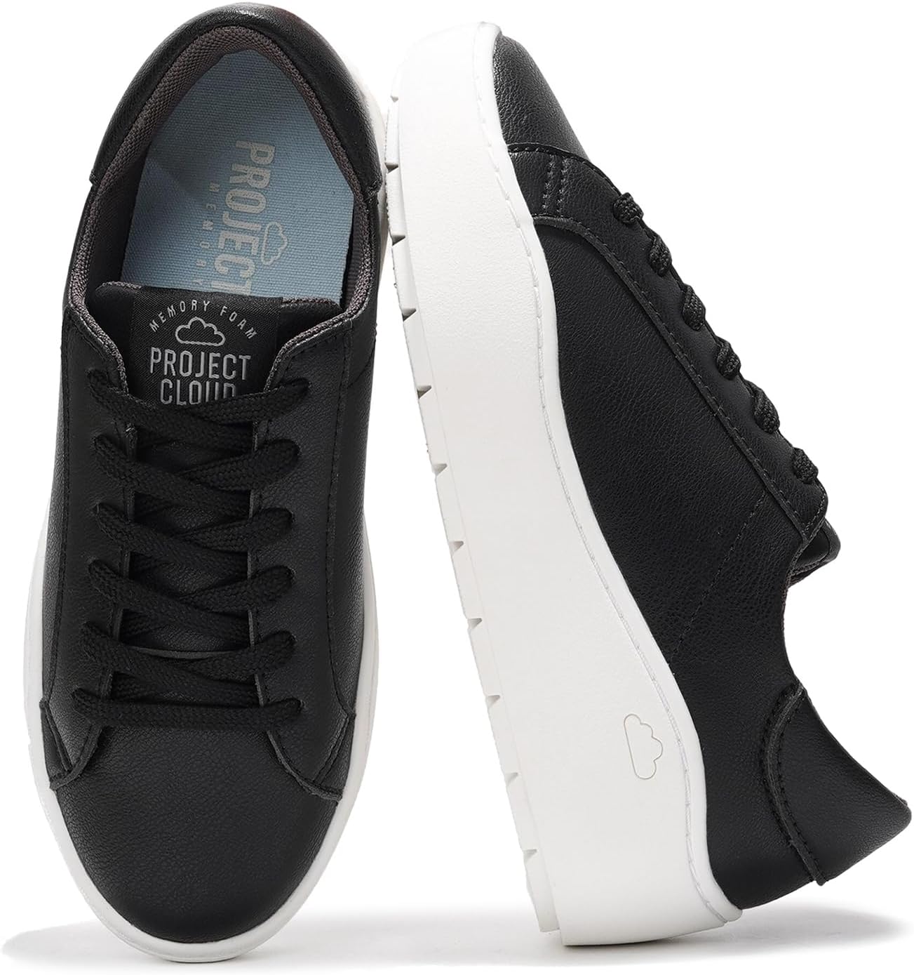 Project Cloud Platform Sneakers for Women – Lightweight Womens Sneakers with Memory Foam Insole – Non Slip Lace-Up Womens Shoes – Perfect Spring Shoes for Women 2026 (Bossy) - Image 6