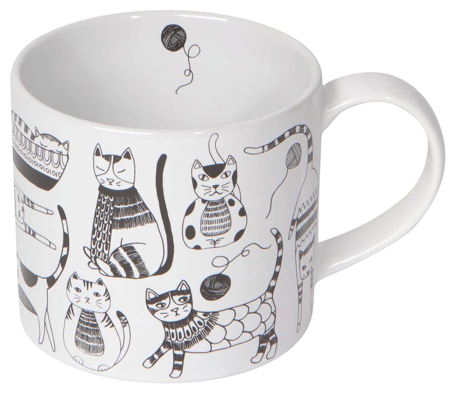 Jubilee Purr Party Stoneware Mug In A Box, 14 oz