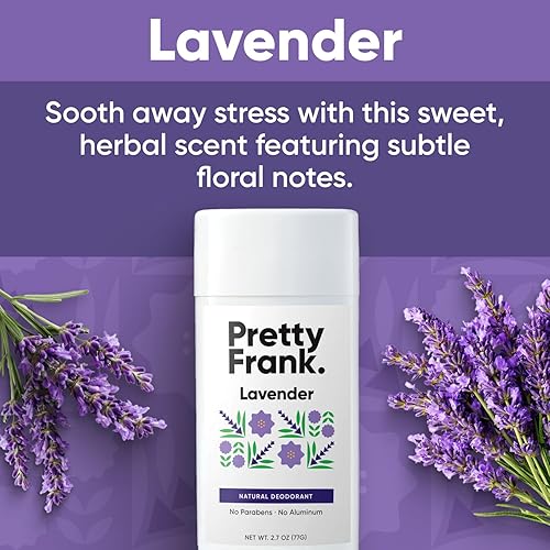 Miniatura 9 de Desodorante natural Pretty Frank  Sin desodorante de aluminio para mujeres, hombres, adolescentes, niños  Desodorante libre de parabenos, sin