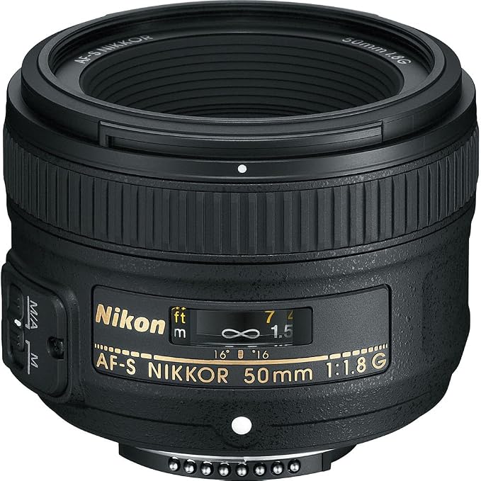 Nikon AF-S Nikkor 50 mm f/1.8G Prime Lens for Nikon DSLR Camera - Black