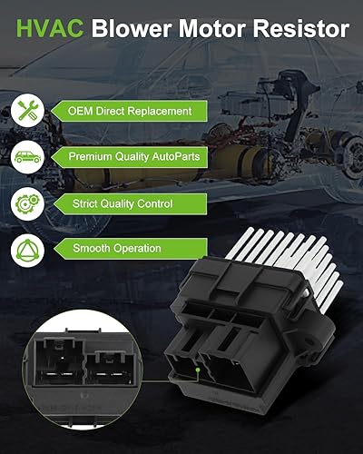 Miniatura 2 de SCITOO Resistencia de motor de ventilador HVAC para 2008-2013 para Chrysler 3002008-2016 para Town & Country2008-2010 para Dodge Charger2008-2018