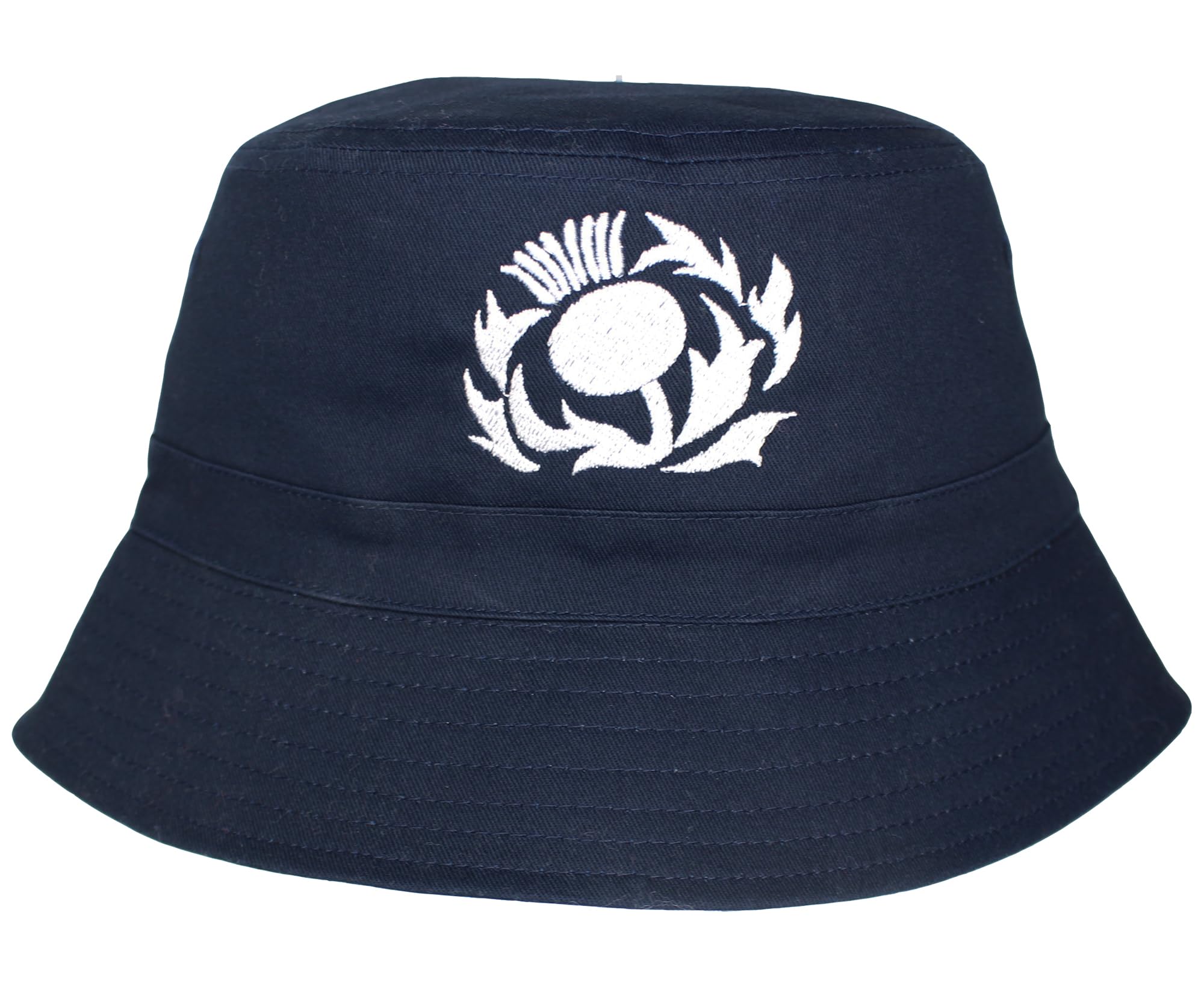 Teddyt's Men's Navy Scottish Thistle Cotton Scotland Bucket Hat (Uk, Alpha, M, L)