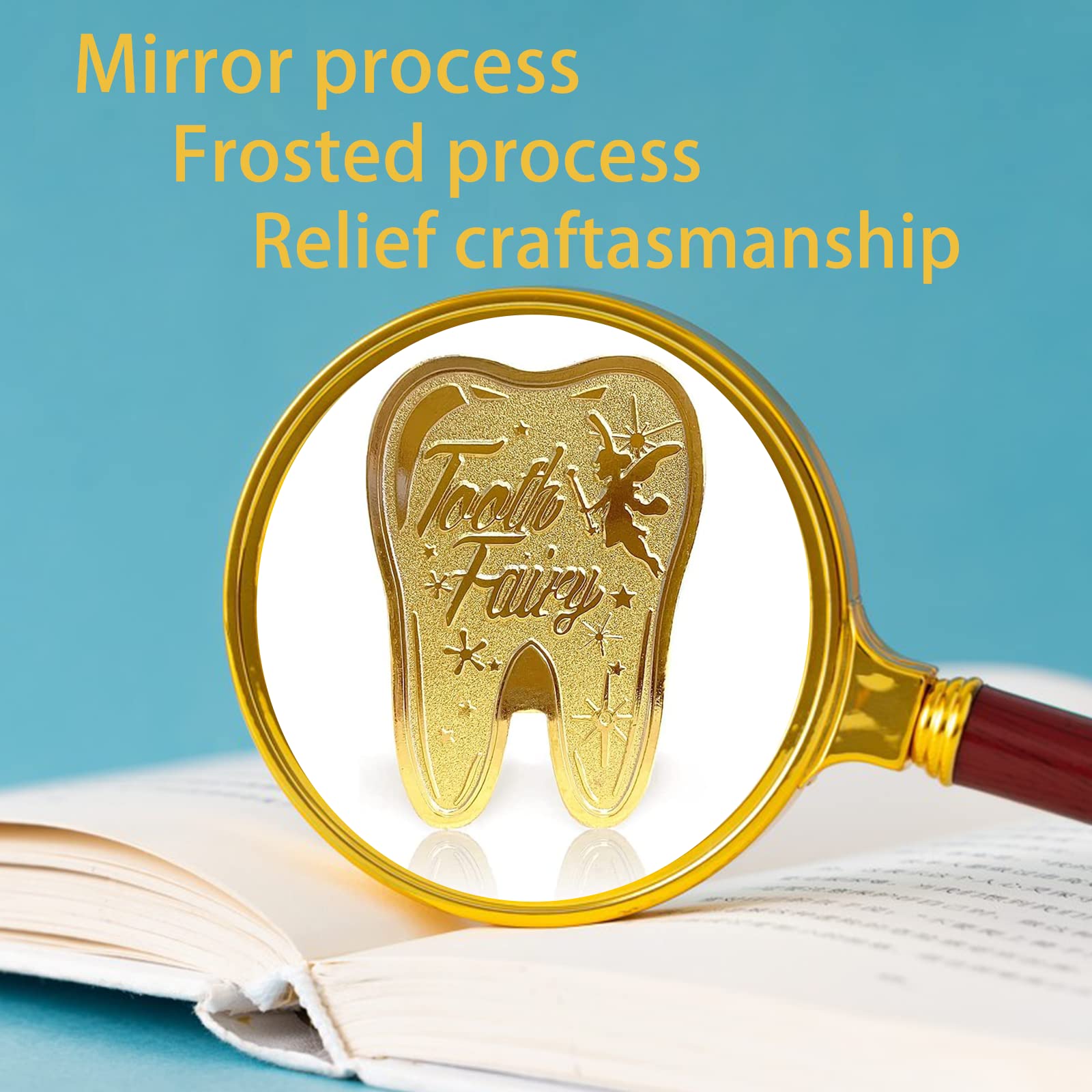 2 Monete Fatina Dei Denti In Lega Di Zinco - Regalo Per Bambini, Souvenir Per Dente Perso, Colore Oro - Foto 9