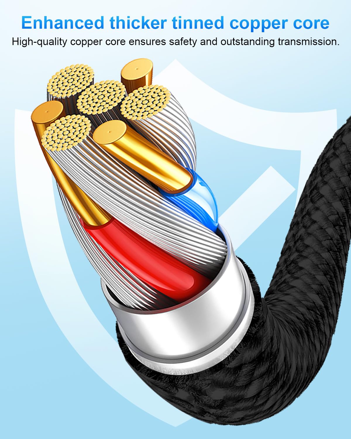 Poutek Cavo USB Type-C 3 Metri, 100W Cavo USB C a USB C Cavo Type C to Type C 3M Lungo Cavo Ricarica USB C Cavetto per iPhone 16/16 Pro Max/15/15 Pro Max/15 Plus, Macbook, iPad