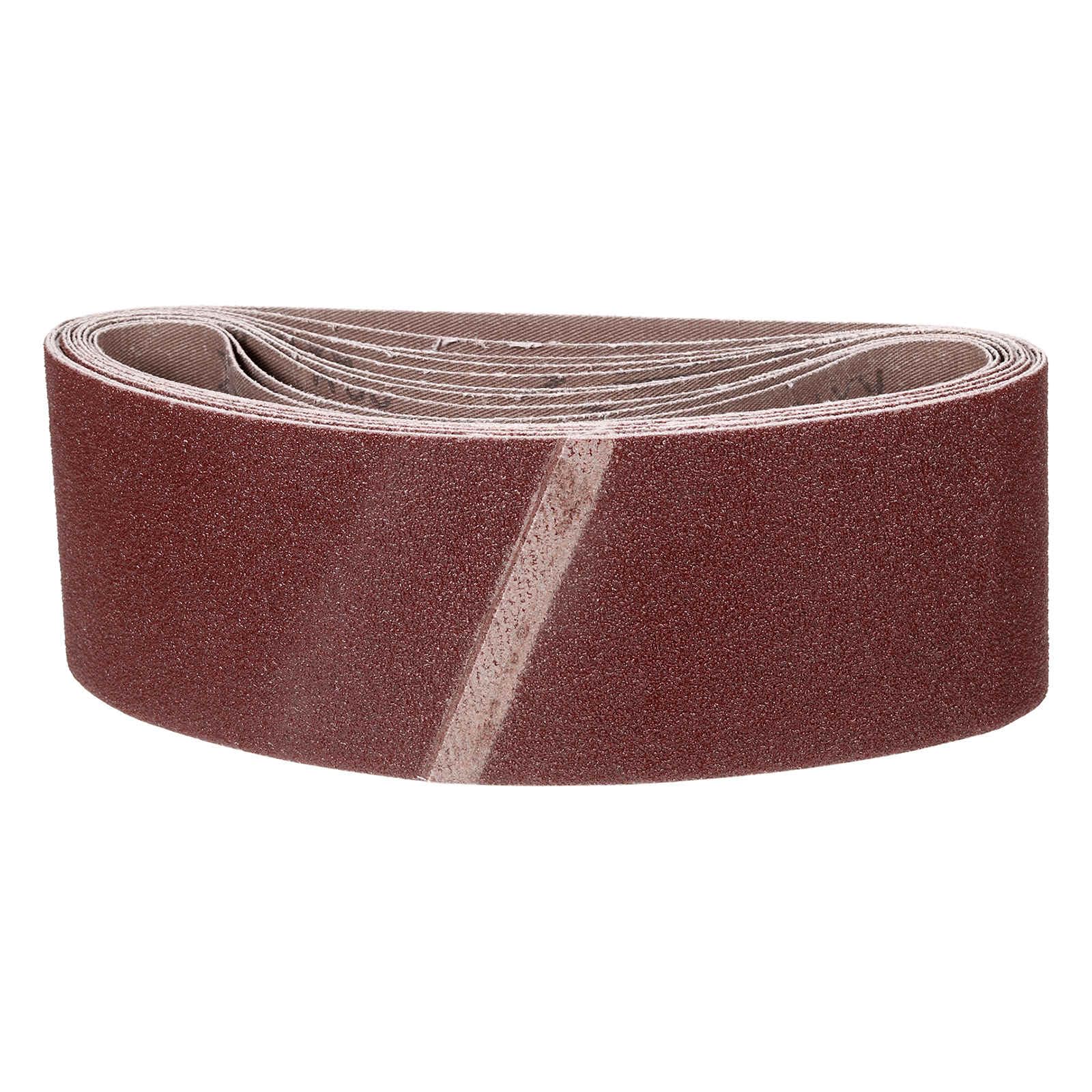 CoCud 100mm x 533mm Sanding Belt, 16 Pcs 40/60/80/120 Grits Aluminum Oxide Knife Sharpener Belts Work Sharpening for Belt Sander Knife Carving Tool Metal Working