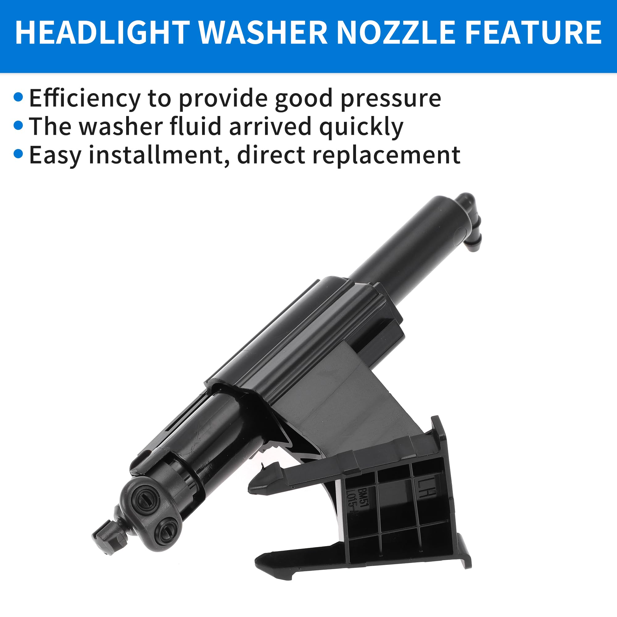 A ABSOPRO Scheinwerfer-Waschdüse Für Ford Focus Mk-3 12-17 1 Stk | Material: Kunststoff, OE: BM5113L015AC/F1EB13L015AA, Funktion: Reinigt Scheinwerferschmutz Und Sorgt Für Klare Sicht