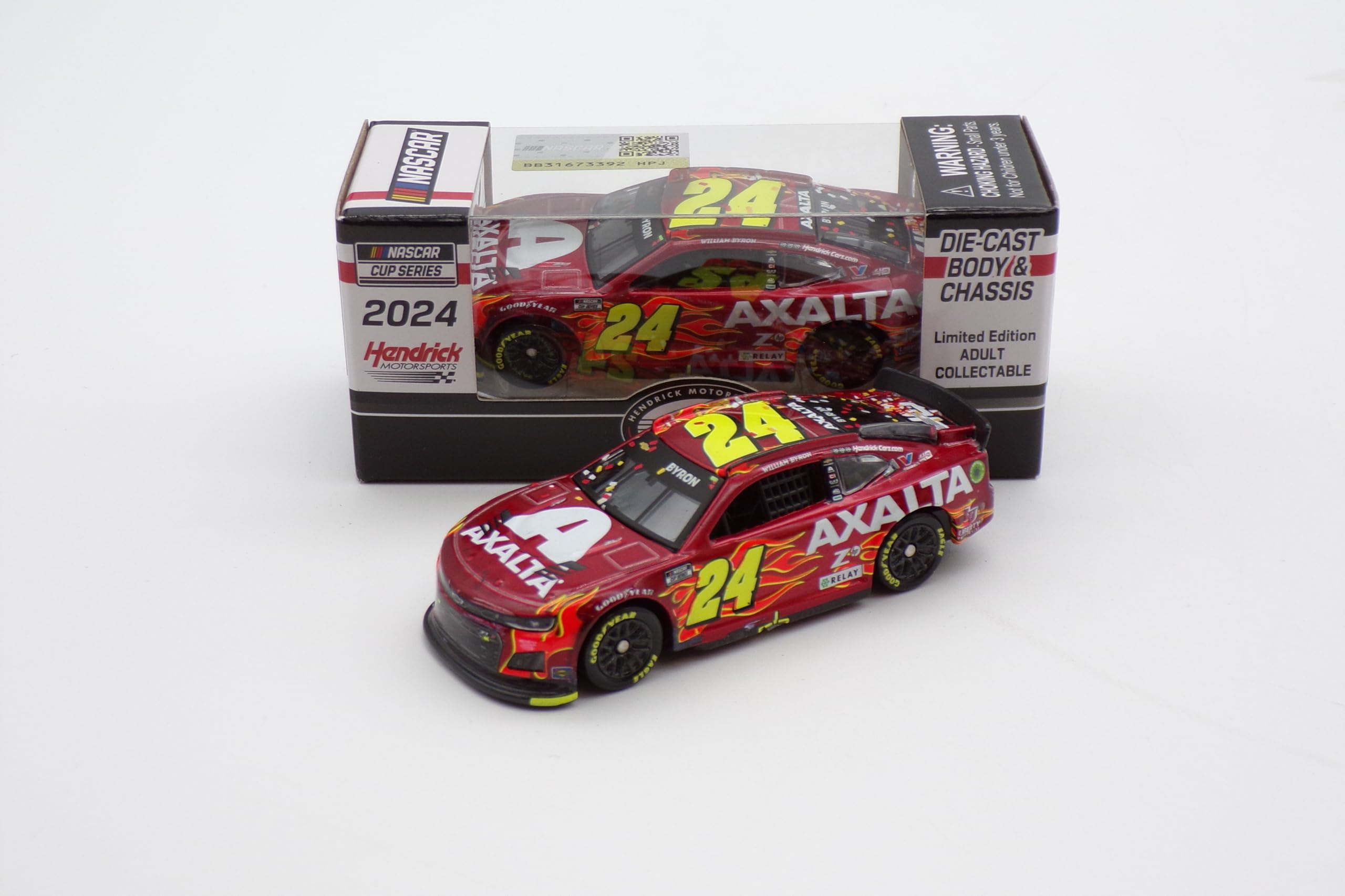 William Byron 2024 HMS 40th Anniversary Martinsville 4/7/24 Race Win 1:64 Nascar Diecast Chassis