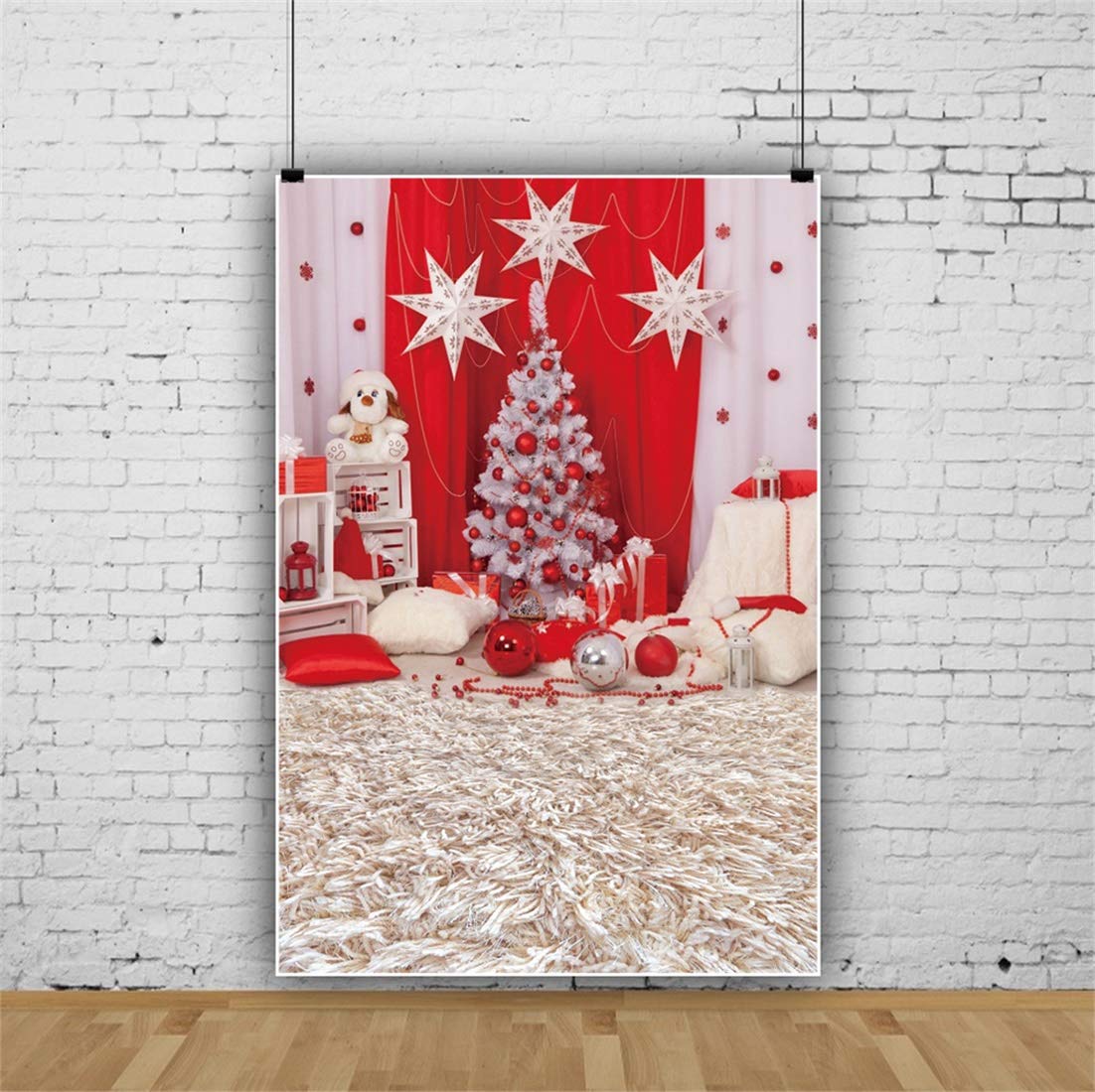 Amazon | Qinunipoto 背景紙 クリスマス 写真背景布 背景布 撮影
