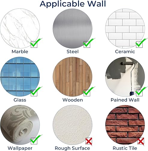 Miniatura 5 de Dispensador de champú y acondicionador, dispensador de jabón de ducha, 3 cámaras, sin taladro, dispensador de champú para ducha, champú montado en