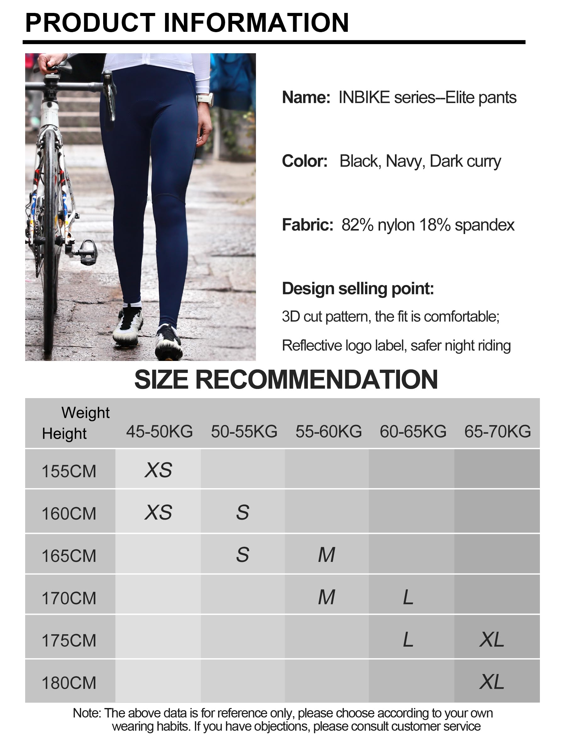 INBIKE Pantalon Cycliste Femme Pantalon Velo Leggings de Vélo Pantalon Cyclisme Longues VTT Léger Respirant Printemps Automne Été