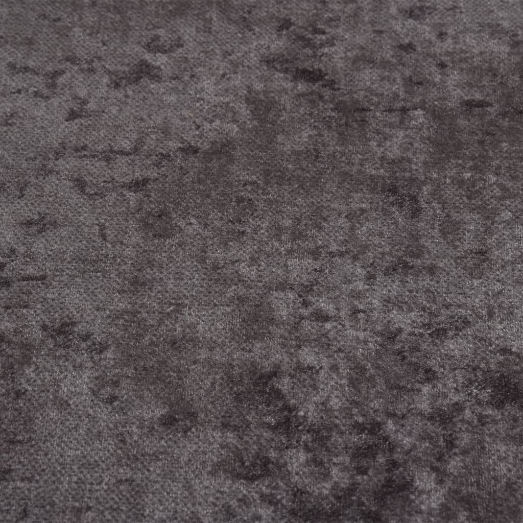 Alfombra redonda de terciopelo de 200 cm, color gris, antideslizante, lavable a máquina, fibra de terciopelo con aislamiento acústico, diseño moderno para salón, dormitorio, pasillo