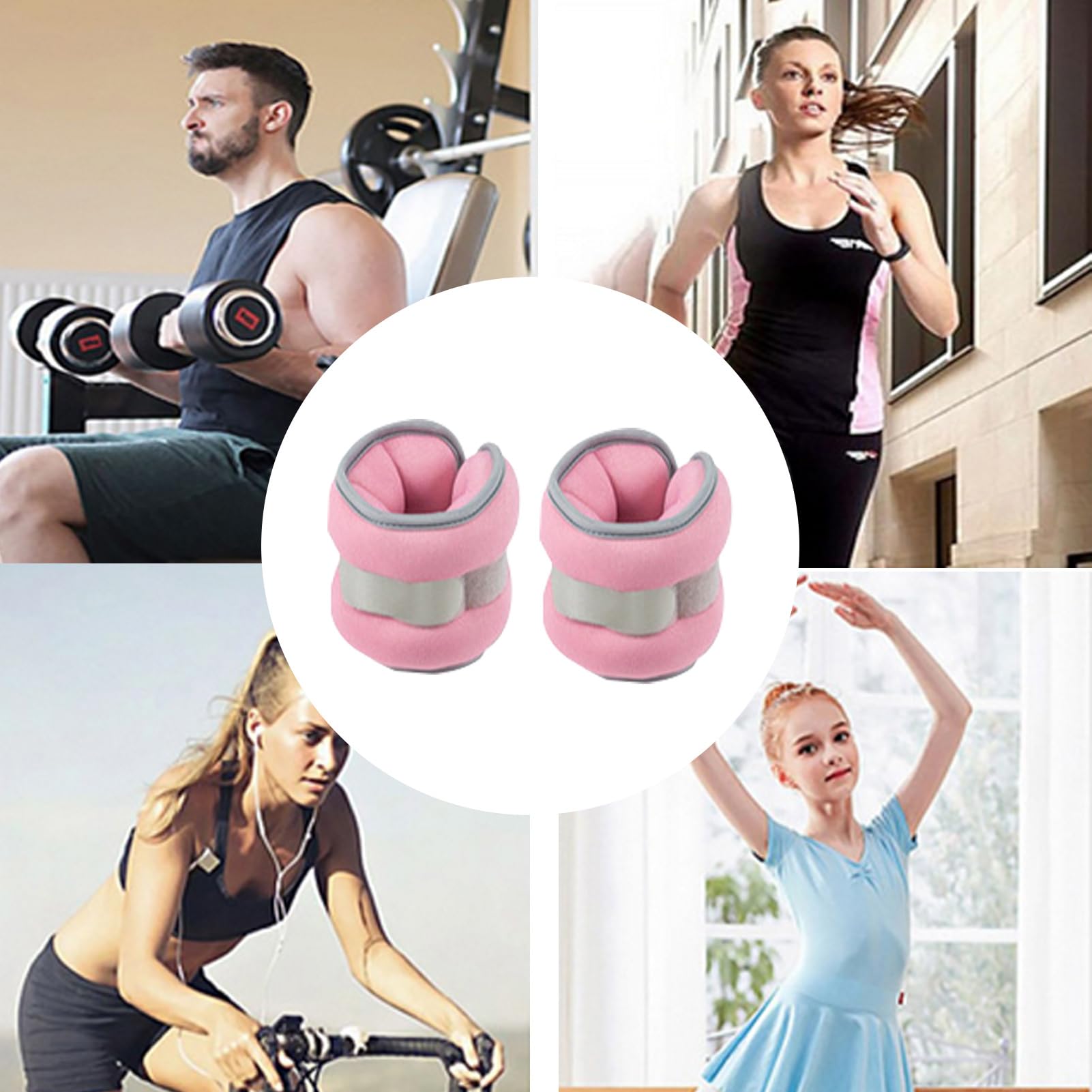 Peso Para Puños Para Mujeres - Equipo De Fitness Ajustable,Peso Para Musculación,Para Mujeres Y Hombres Gimnasio Atletas Caminar Carreras Correr Ejercicio Aeróbico Pilates