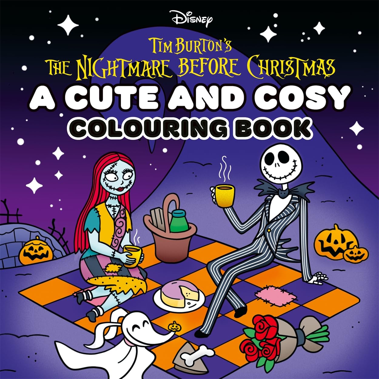 Disney Tim Burton's The Nightmare Before Christmas: A Cute and Cosy Colouring Book