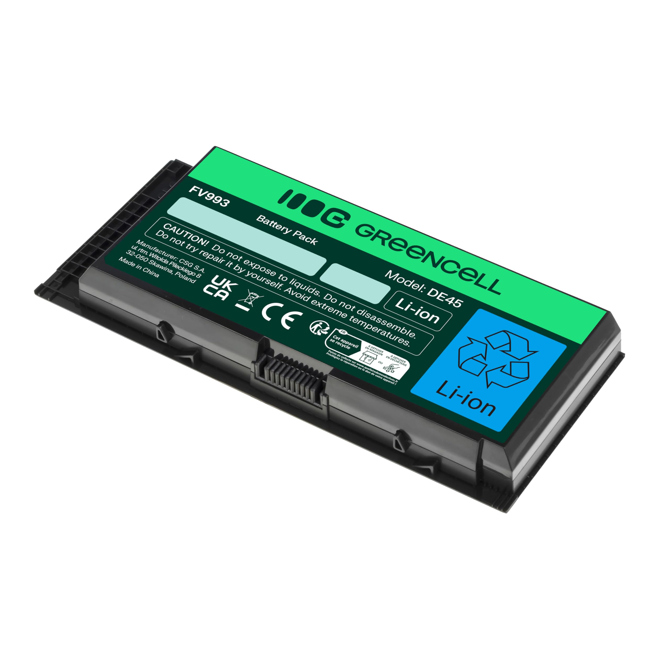 Green Cell Batteria Dell FV993 FJJ4W PG6RC R7PND RY6WH T3NT1 per Dell Precision M4600 M4700 M4800 M6600 M6700 M6800