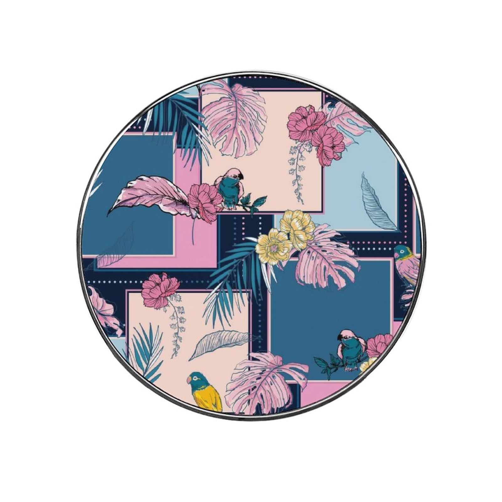 Flowers Birds Alloy Fridge Magnet For Office Cabinet Refrigerator Whiteboard Photo